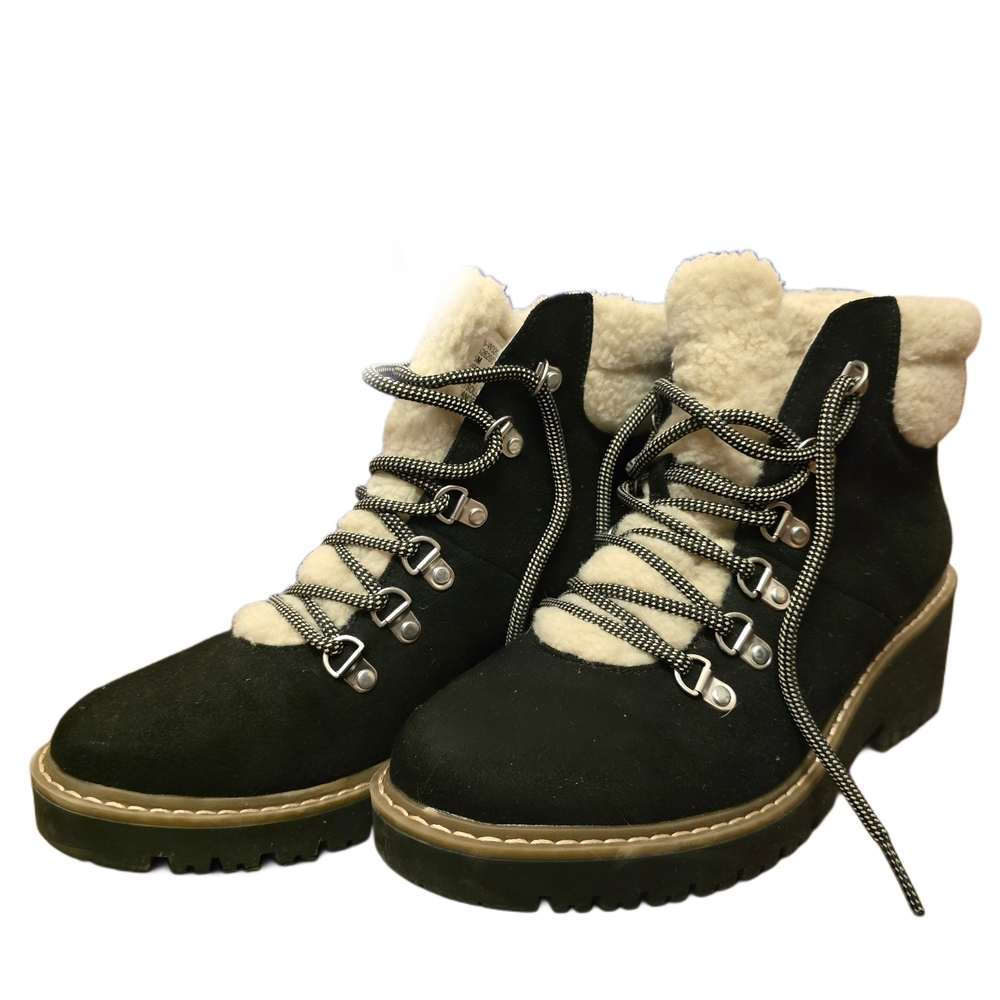 White Mountain Women's 8.5 Black Suede Ankle Boots